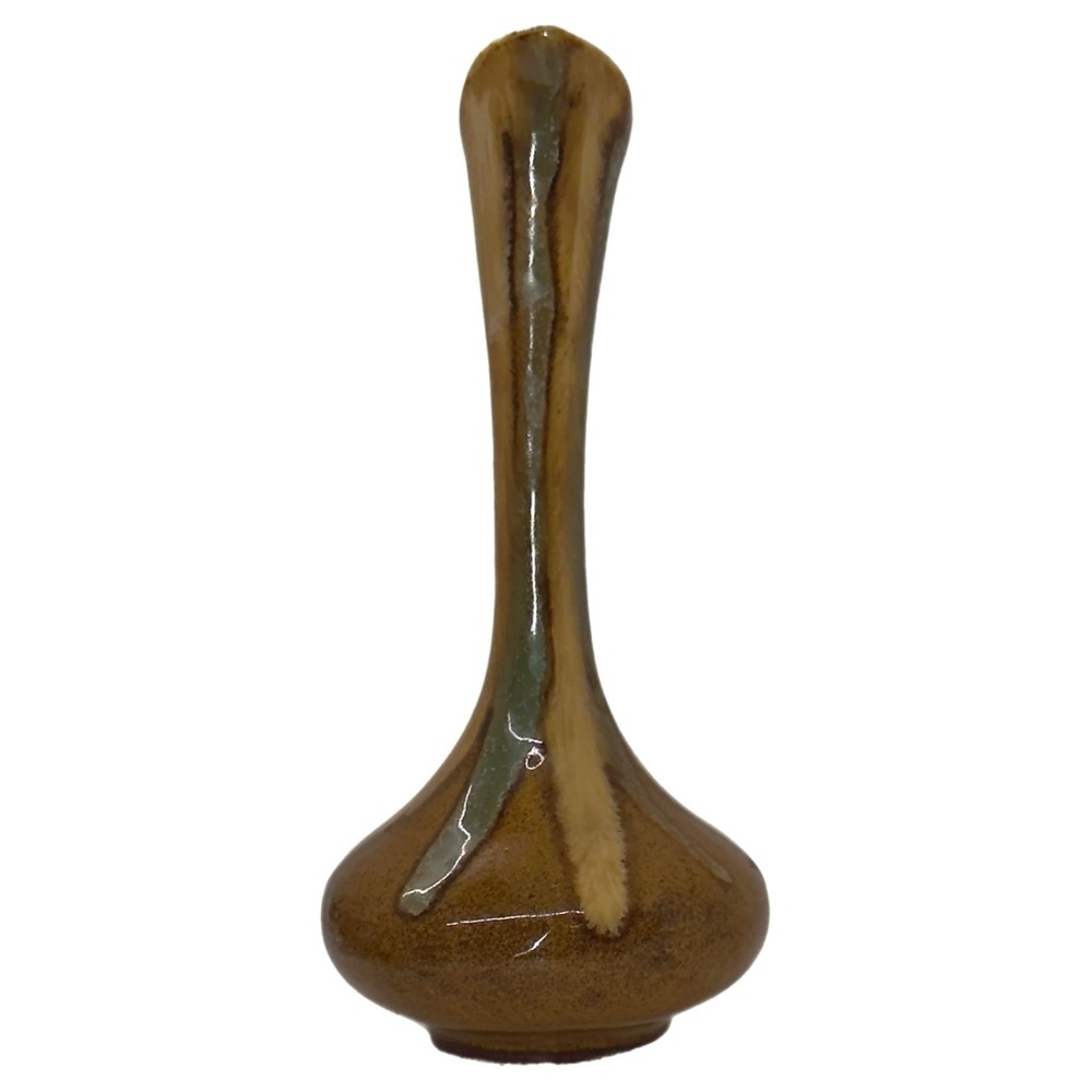 Dryden Hot Springs Drip Glaze Vase Original Signed 1970s Small One Of A Kind